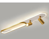 Moderne LED Plafondlamp met Spot – Zwart/Wit/Goud Dimbaar