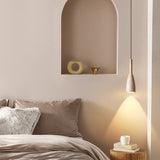 Nordic Houten Steen LED Hanglamp – Zwart/Geel – Modern Design