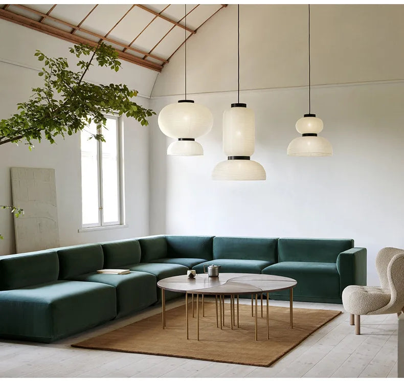 Wabi-Sabi Hanglamp – Japanse Rijstpapier LED Pendel