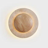Travertin Wandlamp – Wabi-Sabi LED Natuursteen Bedlamp