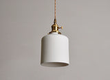Japanse Keramische Hanglamp – Scandinavische Witte Plafondlamp E27