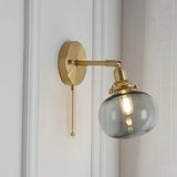 Pull Chain Wandlamp E14 LED Goud Nordic Modern Voor Slaapkamer & Bad