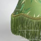 Handgemaakte Stoffen Lampenkap met Kwast – Vintage & Europees Design