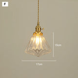 Moderne Franse Retro Hanglamp – Gouden Glazen LED Plafondlamp Eetkamer