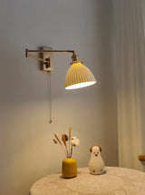 Nordic LED Wandlamp Keramiek – Moderne Sconce met Trekschakelaar