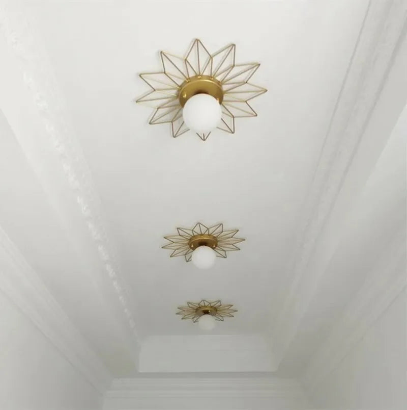 Gouden Plafondlamp – Lotusblad Design LED G9 Ø25/35cm