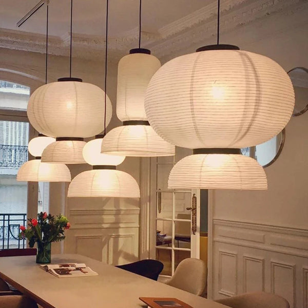 Wabi-Sabi Hanglamp – Japanse Rijstpapier LED Pendel