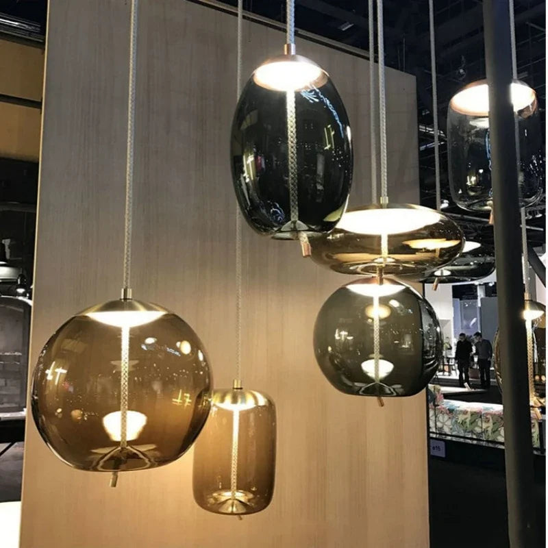 Moderne LED glazen hanglamp – kroonluchter voor woonkamer & keuken