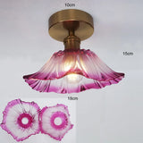 Vintage Bloem Hanglamp Glas E27 Voor Woonkamer, Slaapkamer & Bedside
