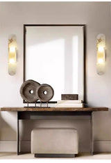 Marmeren Wandlamp – Moderne LED Sconce Zwart/Goud G4 Fitting