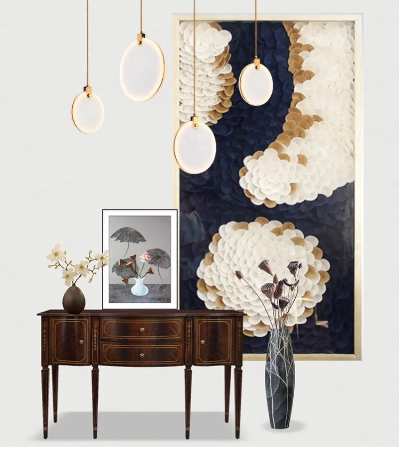 Moderne Marmeren LED Hanglamp – Luxe Slaapkamer & Woonkamer Lamp