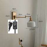 Nordic LED Wandlamp Keramiek – Moderne Sconce met Trekschakelaar