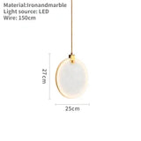 Moderne Marmeren LED Hanglamp – Luxe Slaapkamer & Woonkamer Lamp