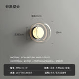 Minimalistische Marmeren Wandlamp – Moderne LED Bedlamp/Grille Design