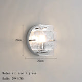 Ijsglas Wandlamp – Chroom Metaal G9 LED Sconce 5–10m²