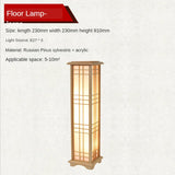 Japanse Houten Vloerlamp – LED Staande Lamp E27 3 Maten
