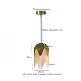 LED Hanglamp Groen Stoffen Kwast – Vintage Voor Woonkamer & Café