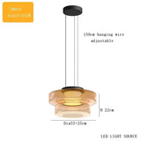 Luxe LED glazen hanglamp – verstelbare moderne kroonluchter