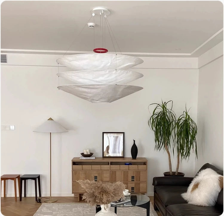 Scandinavische Papieren Hanglamp E27 5-Lichts Voor Woonkamer & Keuken