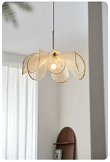 Vintage Stoffen Plafondlamp Wabi Sabi Hanglamp – E27 LED