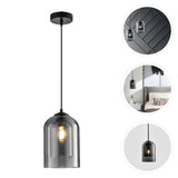 Retro E27 Hanglamp – Glazen Plafondlamp voor Keuken, Slaapkamer & Hal