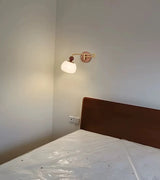 Wandlamp Nordic Wit Pompoen – LED, E27, Draaibare Arm, Moderne Stijl