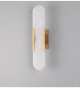 Marmeren Wandlamp – Moderne LED Sconce Zwart/Goud G4 Fitting