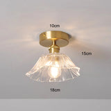 Vintage Bloem Hanglamp Glas E27 Voor Woonkamer, Slaapkamer & Bedside