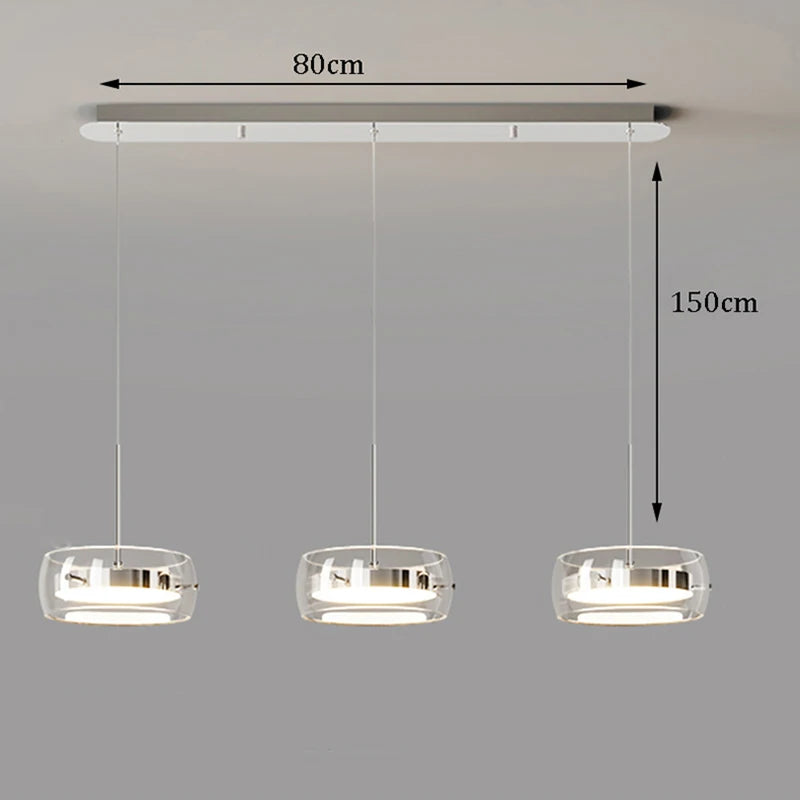 Moderne LED ring hanglamp – dimbare kroonluchter voor woonkamer & eetkamer