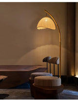 Wabi-Sabi LED Vloerlamp – Scandinavisch Minimalisme & Japans Design voor een Rustgevende Sfeer