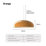 Nordic LED Hanglamp Rond Aluminium Zwart Wit Rood Groen Oranje