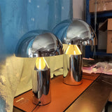 Paddenstoel Tafellamp – Chroom Design – Aluminium E14