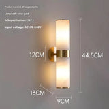 Albast Marmeren Wandlamp – Luxe Messing LED Sconce Modern
