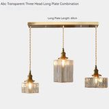 Japanse Vintage Glazen Hanglamp Brass LED Voor Slaapkamer & Eettafel