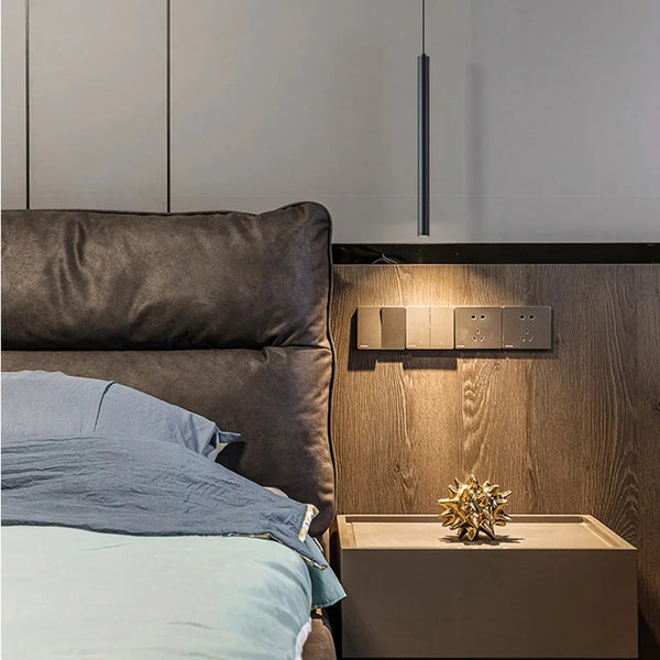 Moderne Nordic LED dubbele hanglamp – cilindervormig design voor eetkamer
