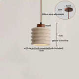 Travertin LED Hanglamp – Japanse Stijl Steen Pendant Light