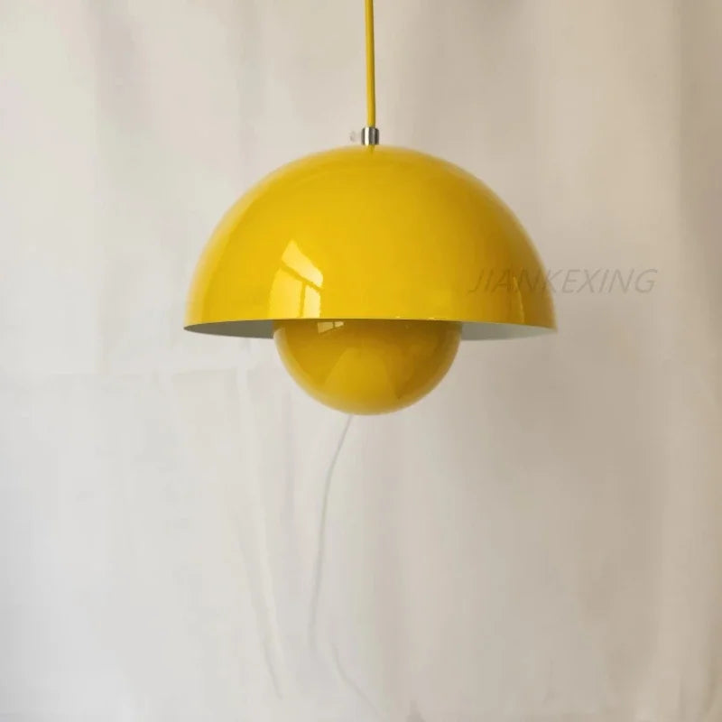 Deense Design Hanglamp – Halfronde Bloemknop LED Pendelarmatuur