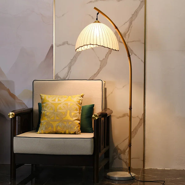 Wabi-Sabi LED Vloerlamp – Scandinavisch Minimalisme & Japans Design voor een Rustgevende Sfeer