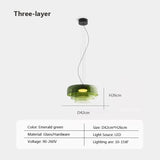 Nordic LED Hanglamp van Glas – Kleurrijke Moderne Plafondlamp