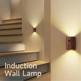 LumiHout – Houten Moderne Indoor Inductie Wandlamp