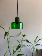 Vintage Kleine Hanglamp Glas-in-Lood – Roze/Oranje/Groen/Wit – E27