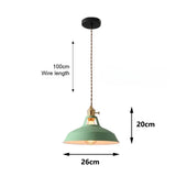 Retro Industrieel Hanglamp E27 Kleurig Voor Keuken, Restaurant & Woonkamer