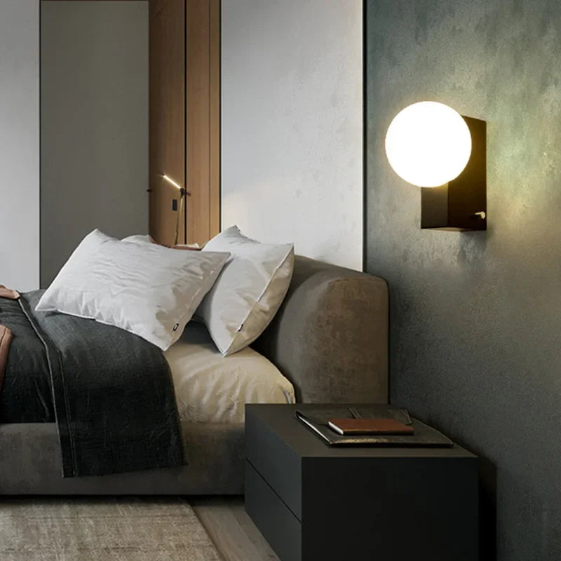 Deense Wandlamp G9 Glasbol Modern Voor Slaapkamer & Foyer