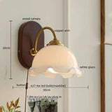 LED Wandlamp Hout & Koper – Vintage Bedlamp voor Woonkamer & Bad