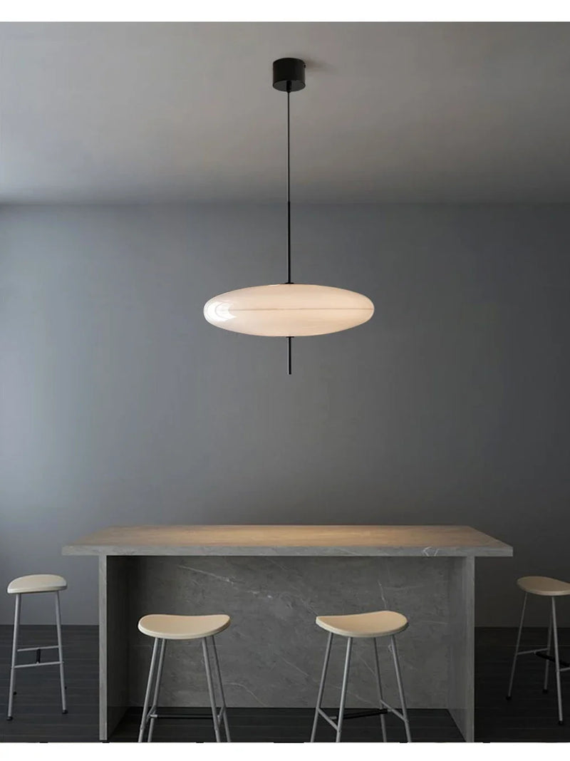 Nordic LED Hanglamp – Vliegende Schotel Design – Zwart/Wit – E27
