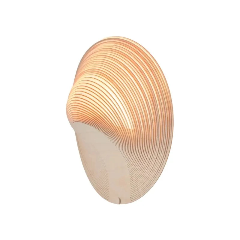 Japanse Wabi-Sabi Wandlamp – Houten Designer Slaapkamerlamp