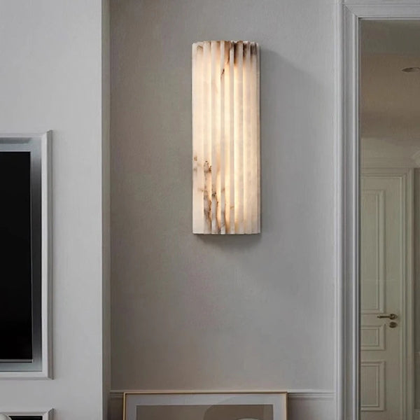 Marmeren Wandlamp – Luxe LED Art Deco Slaapkamer & Badkamer
