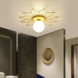 Gouden Plafondlamp – Lotusblad Design LED G9 Ø25/35cm