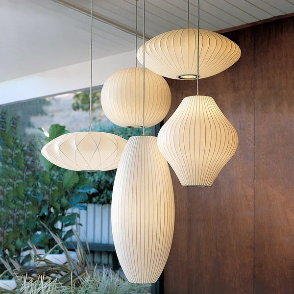 LED Hanglamp Zijde Wit Voor Woonkamer & Hotel