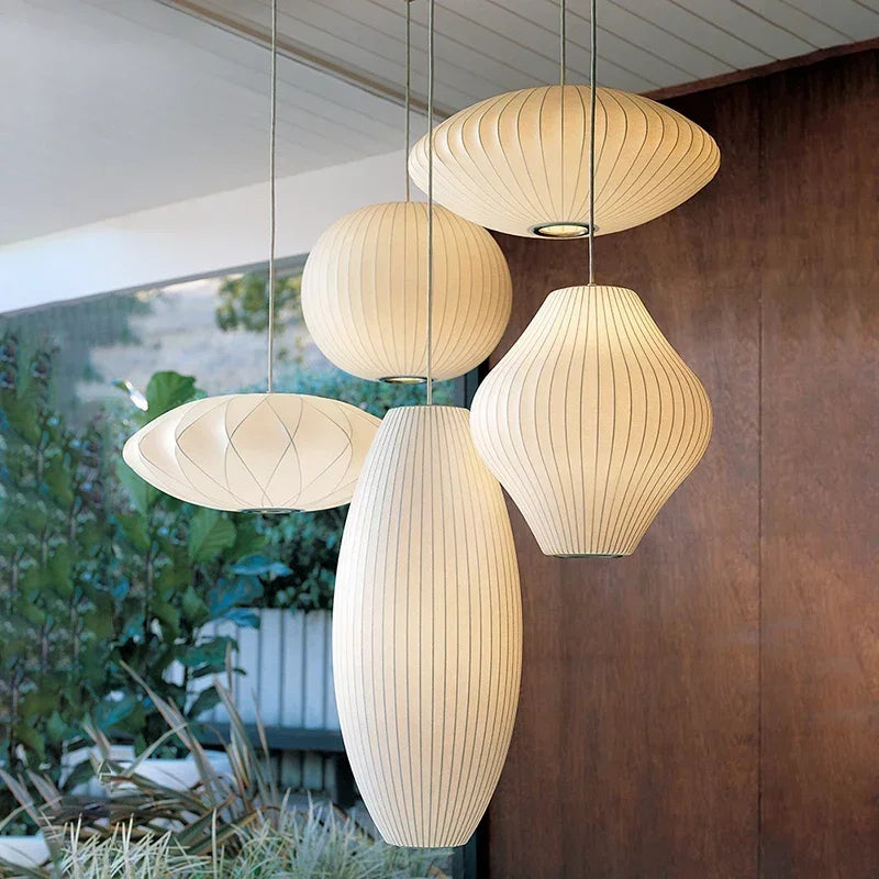 LED Hanglamp Zijde Wit Voor Woonkamer & Hotel